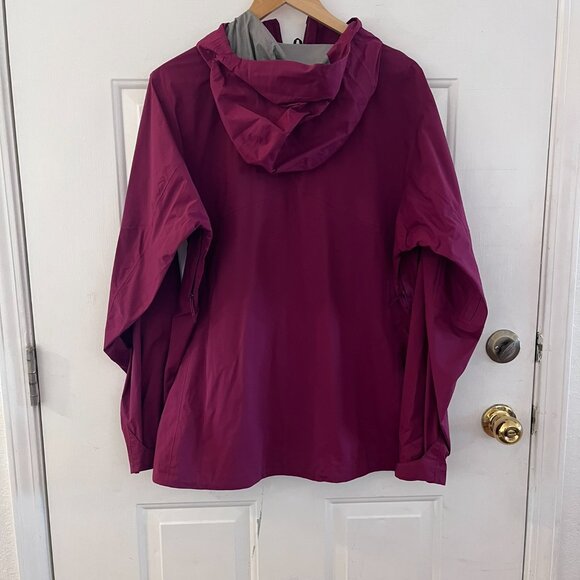 Patagonia Woman's Pink Stretch Rainshadow Outdoor Packable Rain Jacket Sz XL - Picture 6 of 15